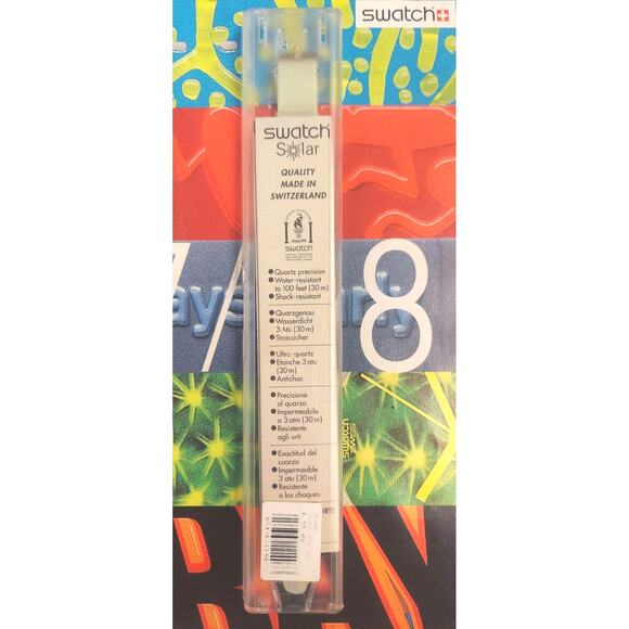Swatch WORLD SOLAR USA SRK104E 1997 Solar Powered Swiss Made rare Vintage watch - Picture 7 of 7